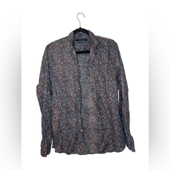 Perry Ellis Multicolor Casual Button Down Shirt - Picture 1 of 4